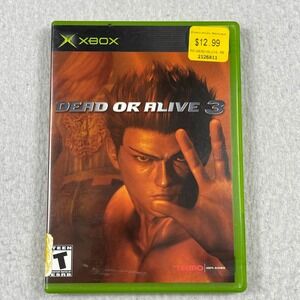 Tecmo Dead or Alive 3 Xbox Game One Size Green Fighting Retro DOA3 Microsoft